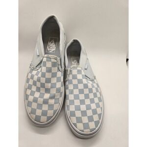 Vans Checkered Baby Blue/True White - 5.5 Mens/7  Womens dc7 721356